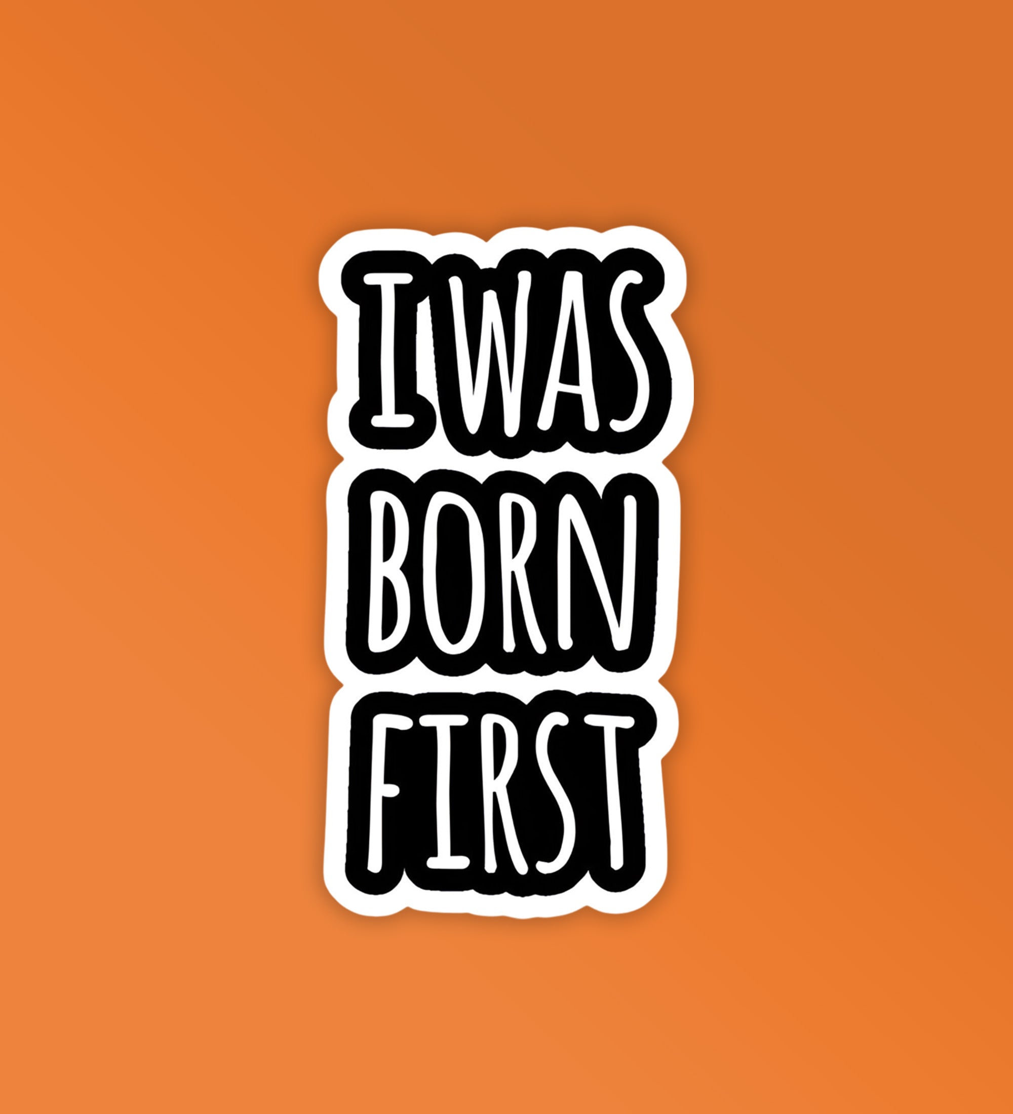 First Born   Laptop Mobile Stickers