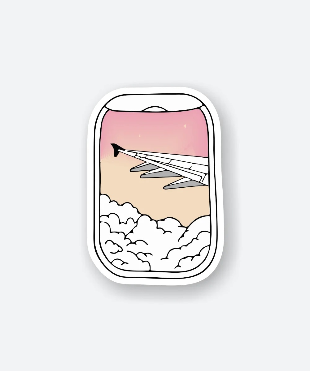 Flight Travel Sticker