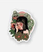 Floral Lady Sticker