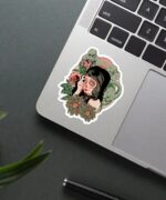 Floral Lady Sticker
