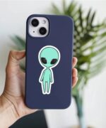 Fluorescent Alien Sticker