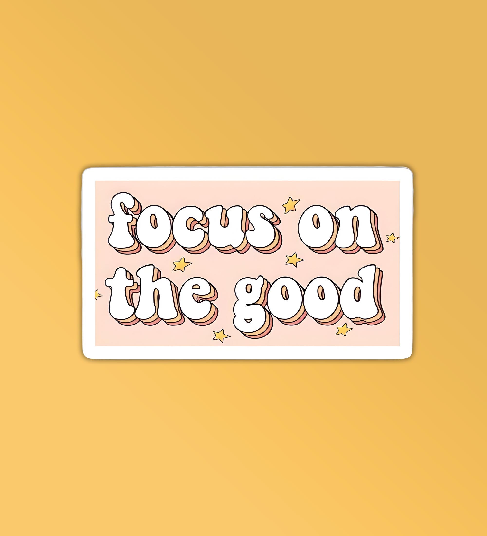 Focus On Good Laptop Mobile Stickers