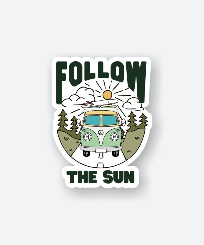 Follow The Sun Sticker