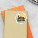 Frankfurt Cityscape And Architecture Post Stamp Travels Stickers