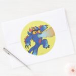 Fred Flamethrowers Classic Round Sticker