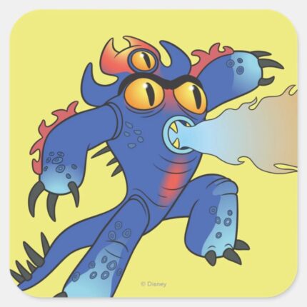 Fred Flamethrowers Square Sticker