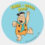 Fred Flintstone Yabba Dabba Doo Classic Round Sticker
