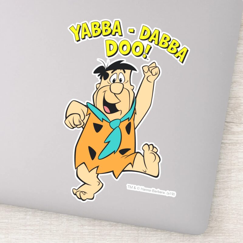 Fred Flintstone Yabba Dabba Doo Sticker
