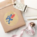 Fred Monster Suit Classic Round Sticker