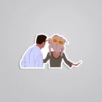 Friends Chandler And Monika Turkey TV Shows Stickers