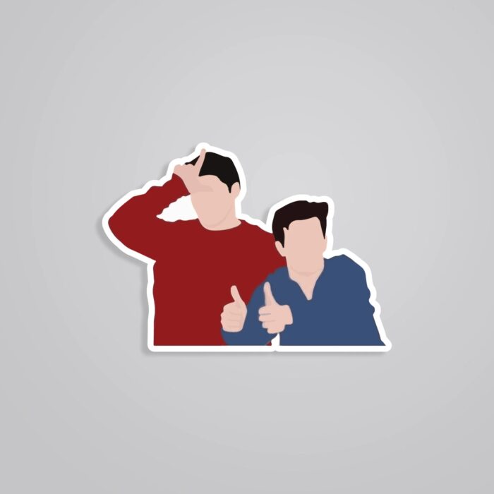 Friends Joey And Chandler TV Shows Stickers