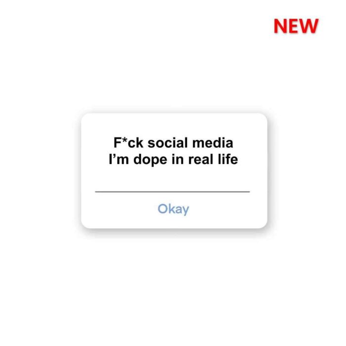 Fuck Social Media Sticker