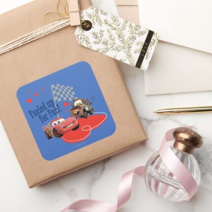 Fueled Up For Fun Square Sticker