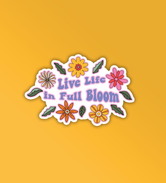 Full Bloom Laptop Mobile Stickers