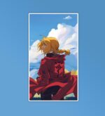 Fullmetal Alchemist Red Cape Laptop Mobile Stickers