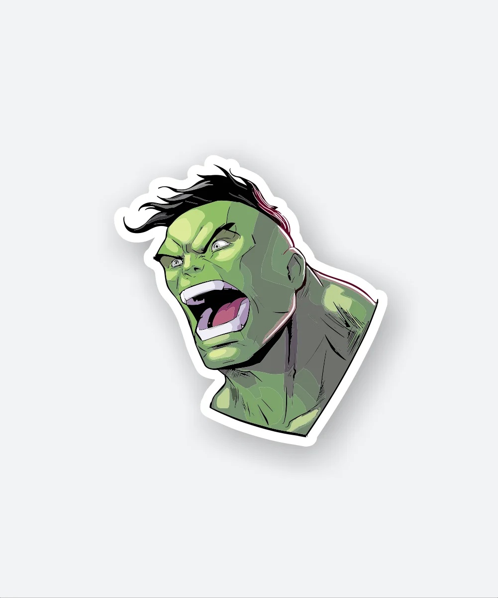 Furious Hulk Sticker Furious Hulk Sticker
