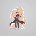 Gaara Minmalist Anime Stickers