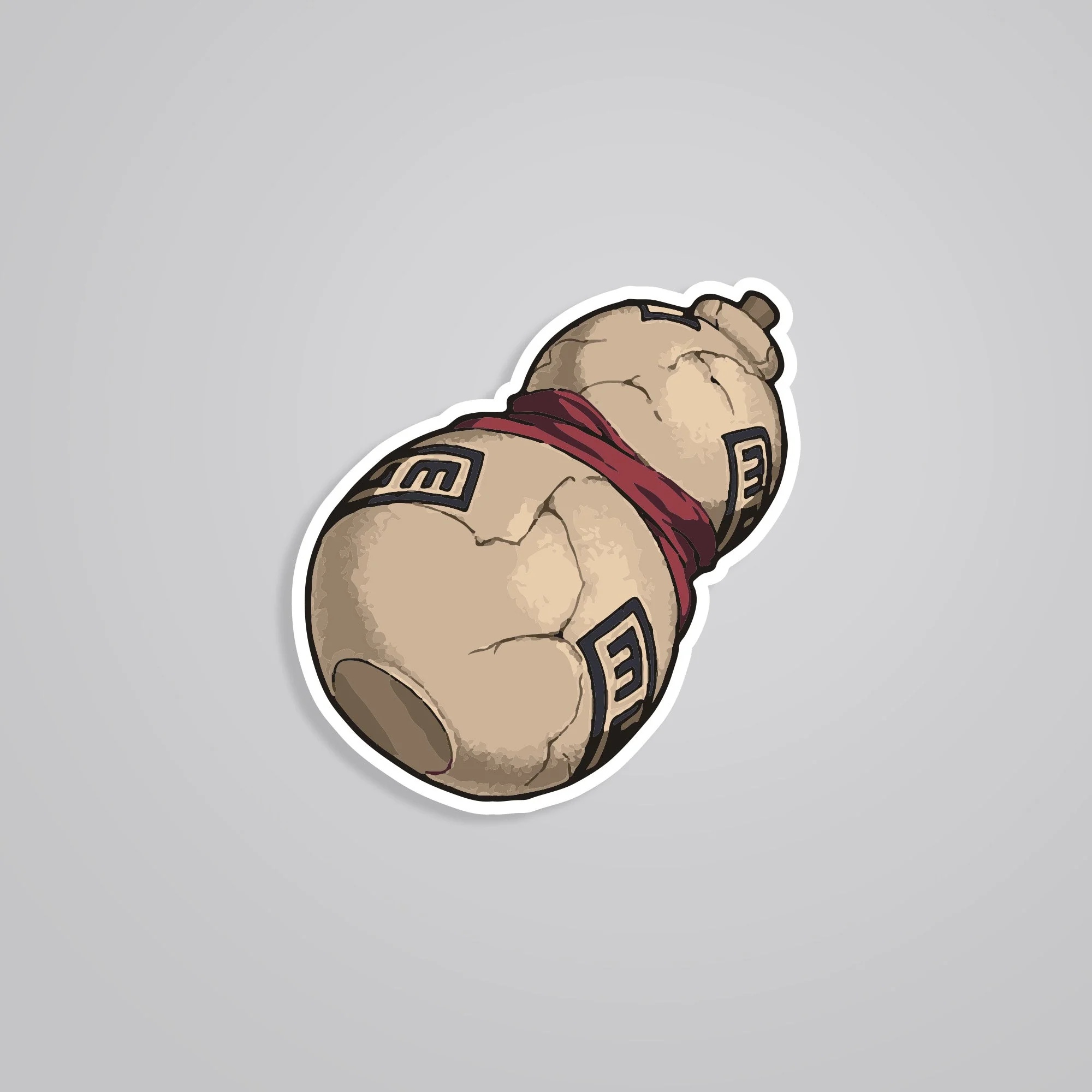 Gaaras Sand Gourd Anime Stickers