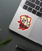 Gambling Ace And Dice Sticker