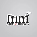 Game Of Throne Chess Pieces TV Shows Stickers