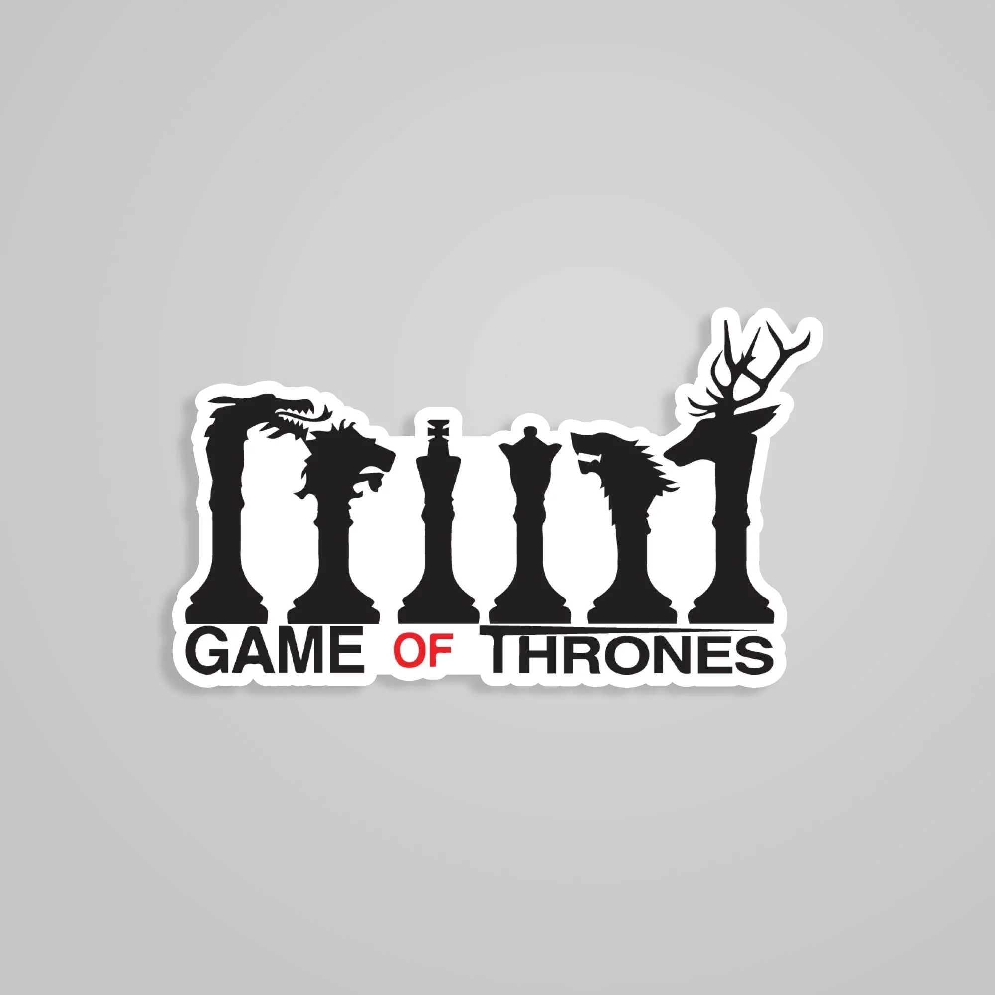 Game Of Throne Chess Pieces TV Shows Stickers