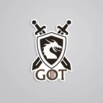 Game Of Thrones Dragon Shield TV Shows Stickers