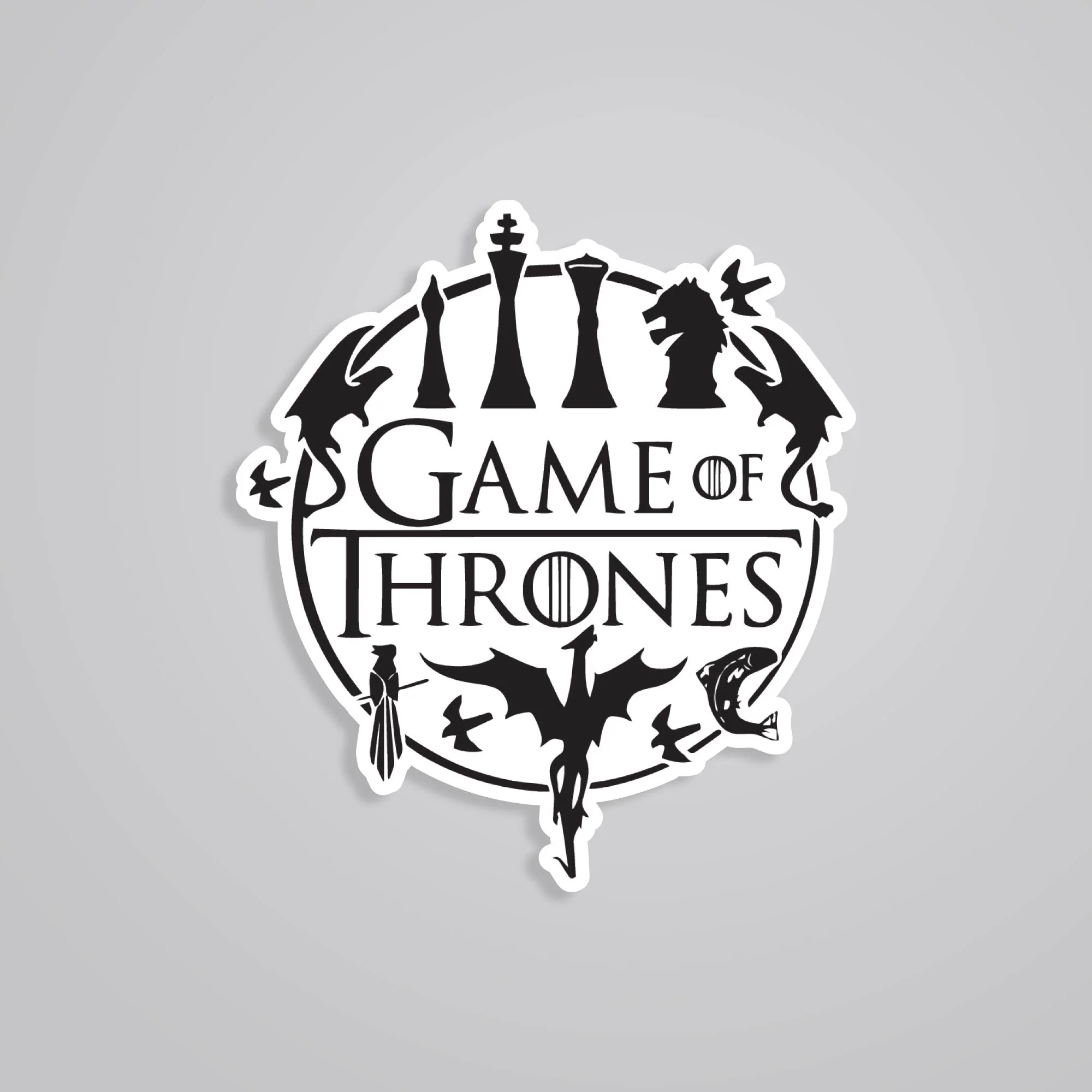 Game Of Thrones Logo TV Shows Stickers Game Of Thrones Logo TV Shows Stickers