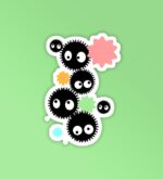 Ghibli Dust Balls Laptop   Mobile Stickers