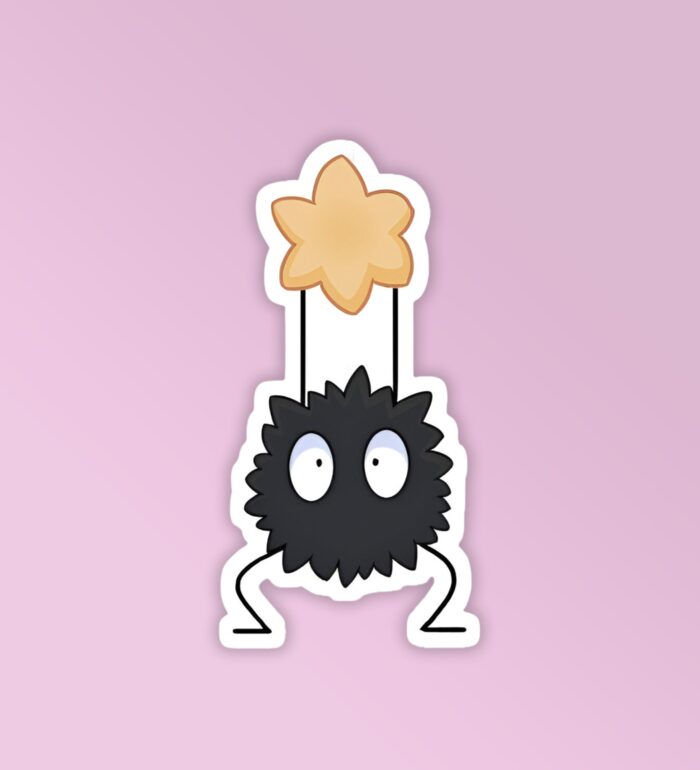 Ghibli Dust Star Laptop   Mobile Stickers