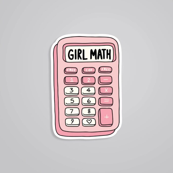 Girl Math Witty Stickers