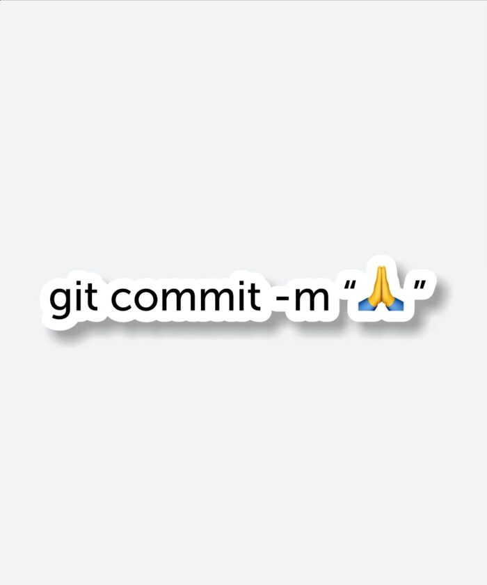 Git Commit Message Sticker