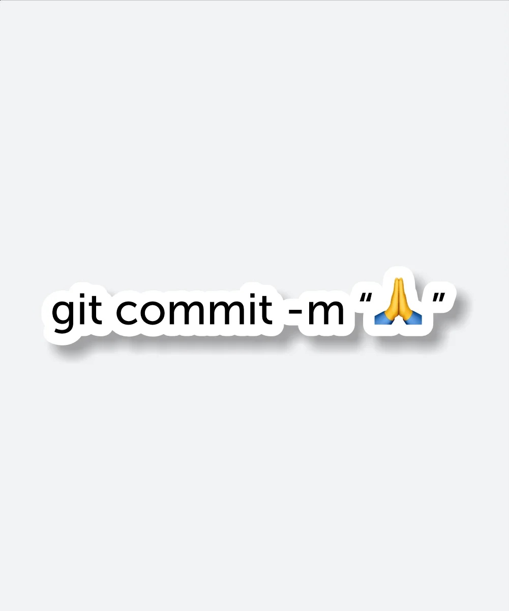 Git Commit Message Sticker
