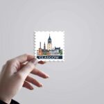 Glasgow Historic Architecture Post Stamp Travels Stickers