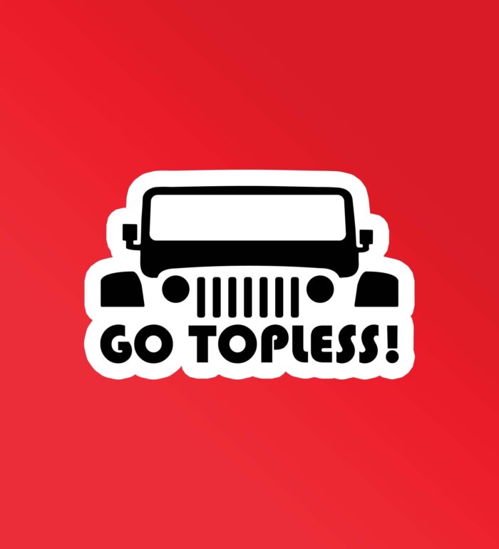 Go Topless Sticker