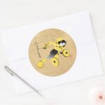 Go Go Tomago Supercharged Classic Round Sticker