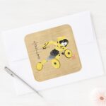 Go Go Tomago Supercharged Square Sticker