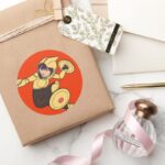 Go Go Tomago Yellow Suit Classic Round Sticker