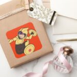 Go Go Tomago Yellow Suit Square Sticker