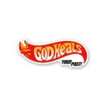 God Heals Sticker