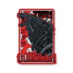 Godzilla Majestic Black Red Sticker