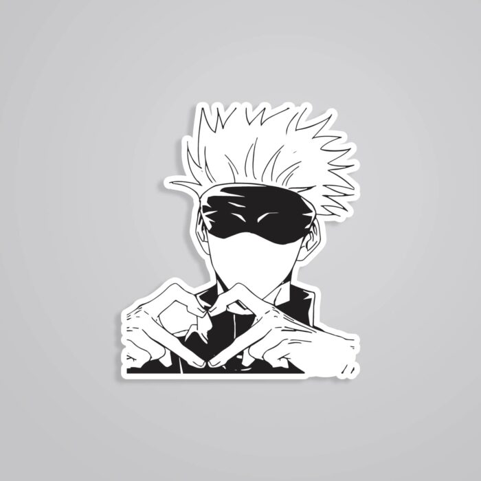 Gojo Heart Sign Anime Stickers