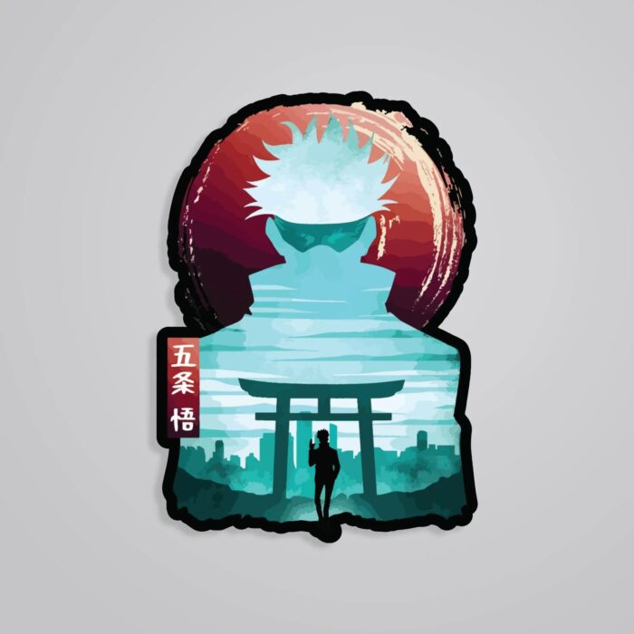 Gojo Satoru Silhouette Anime Stickers