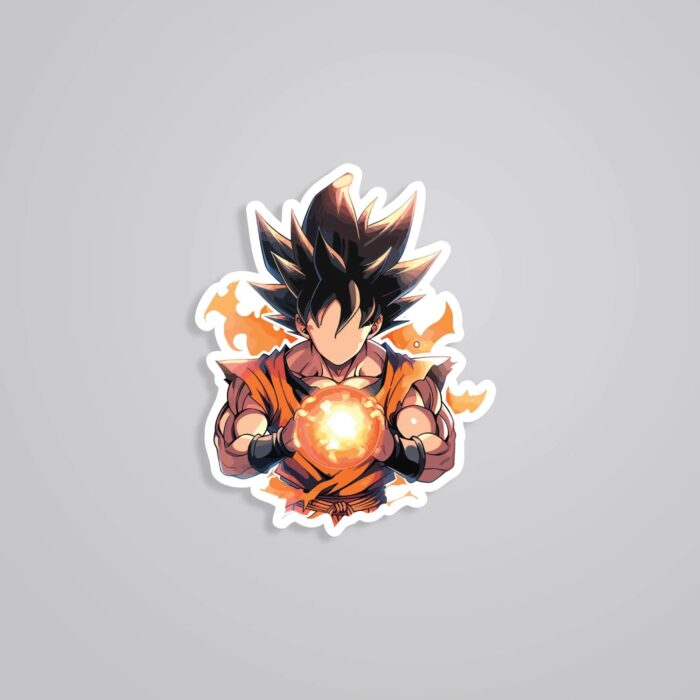 Gokus Energy Blast Anime Stickers