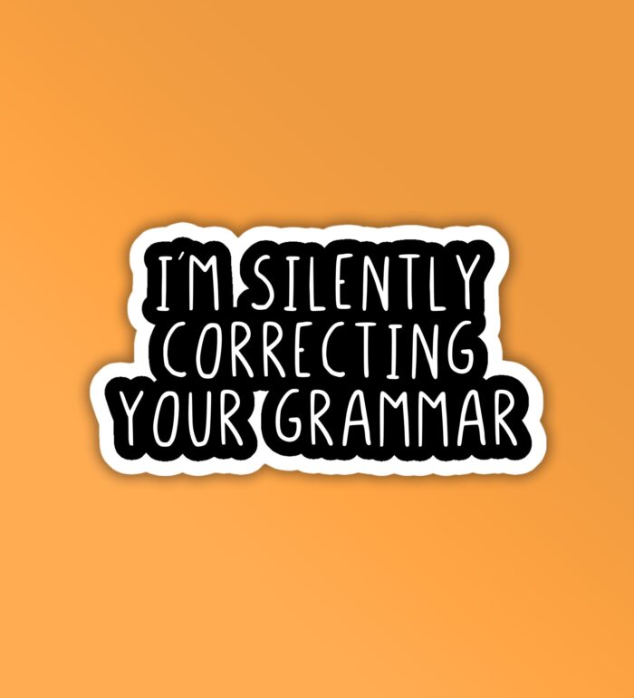Grammar Laptop   Mobile Sticker