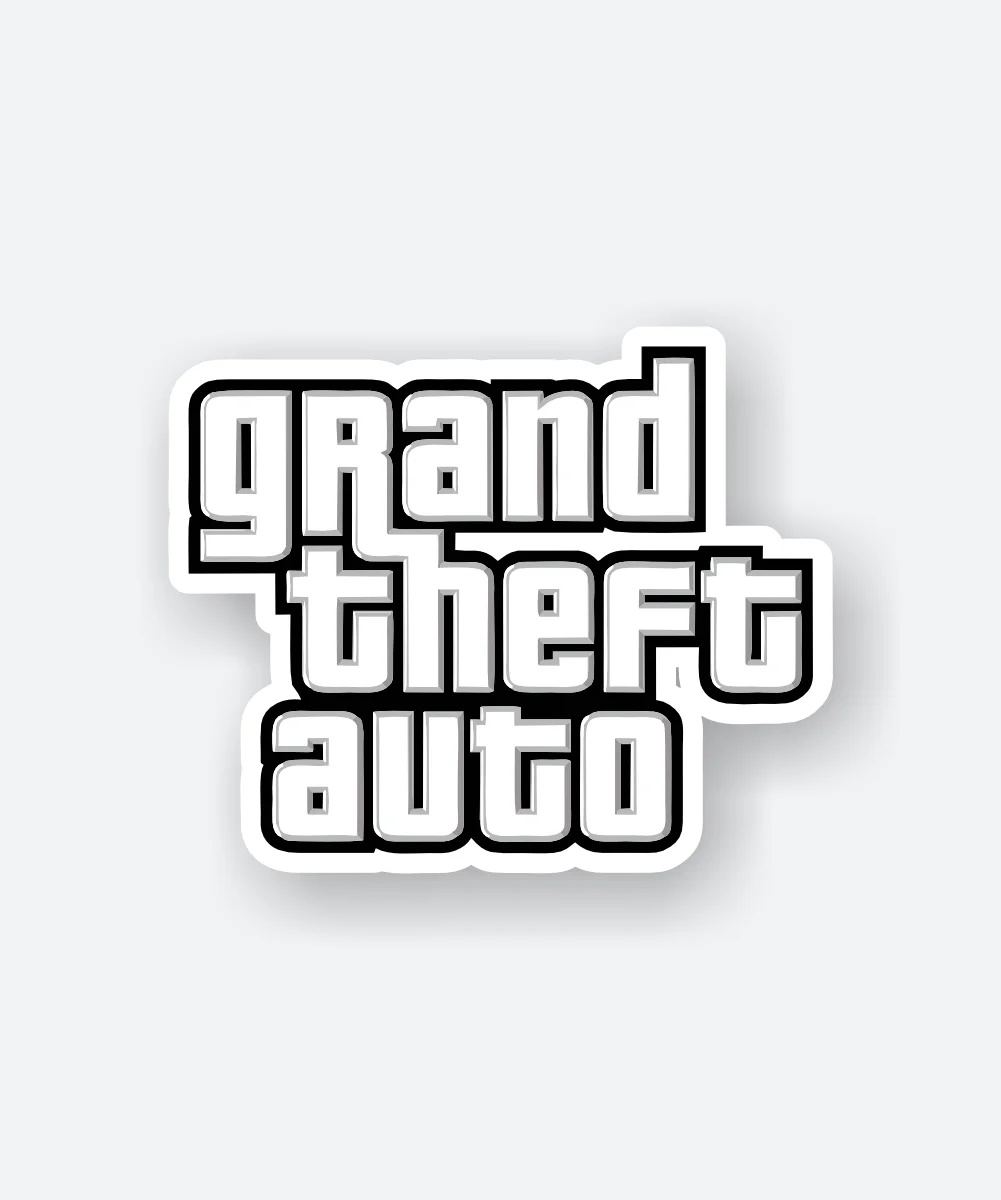 Grand Theft Auto Logo Sticker