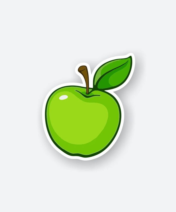 Green Apple Sticker