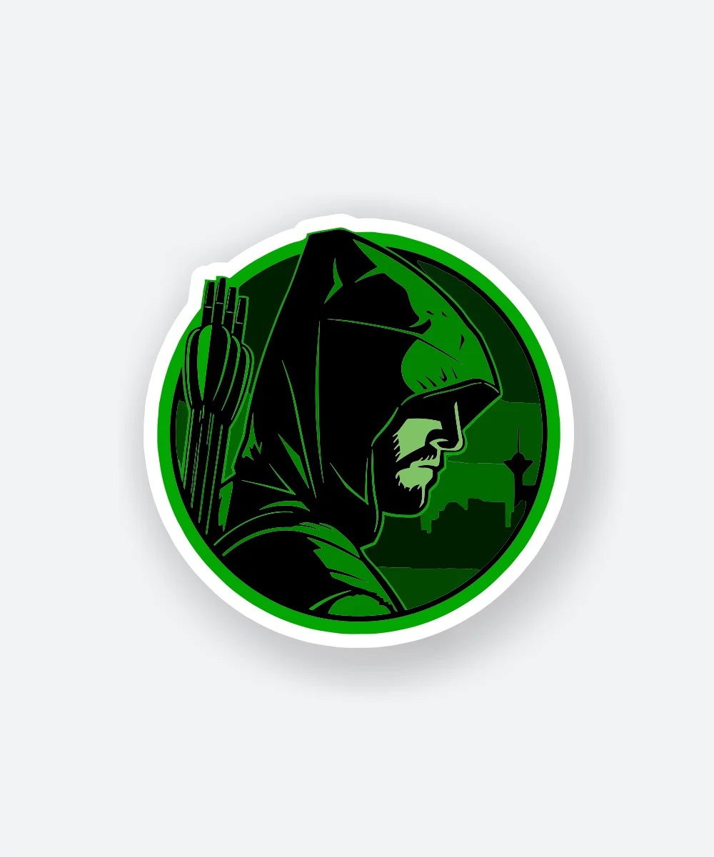Green Arrow Sticker