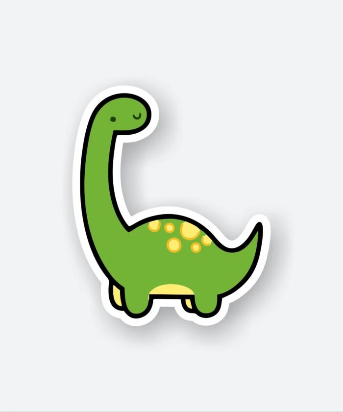 Green Dino Sticker