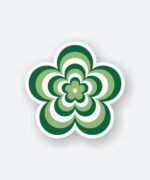 Green Flower Sticker