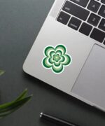 Green Flower Sticker